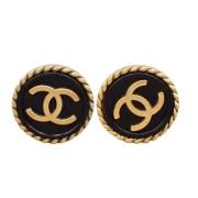 Pre-owned Yellow Gold chanel-jewelry Chanel Vintage , Black , Dames