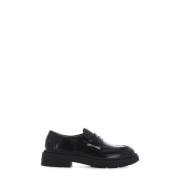 Zwarte Leren Loafers met Metalen Details ASH , Black , Dames