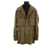 Pre-owned Wool outerwear Dior Vintage , Green , Dames