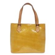 Pre-owned Leather totes Louis Vuitton Vintage , Beige , Dames