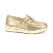 Gouden Loafer met Kledingzak Caprice , Yellow , Dames