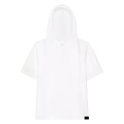 Witte hoodie met logo-applicatie Courrèges , White , Dames