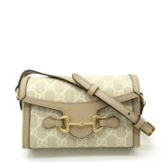 Pre-owned Leather gucci-bags Gucci Vintage , White , Dames