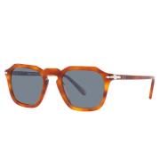 Unieke Keyhole Bridge Zonnebril Persol , Orange , Unisex