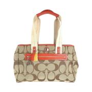 Pre-owned Canvas handbags Coach Pre-owned , Beige , Dames