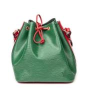 Pre-owned Leather handbags Louis Vuitton Vintage , Green , Dames