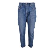 Katoen Elastaan Jeans Diesel , Blue , Heren