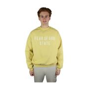 Luxe Amber Heavy Fleece Crewneck Fear Of God , Yellow , Heren