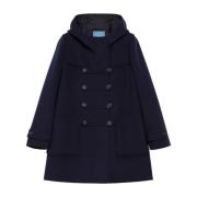 Korte wollen jas met westernstijl Max Mara Weekend , Blue , Dames