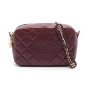 Pre-owned Leather shoulder-bags Chanel Vintage , Red , Dames