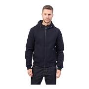 Blauwe hoodie met volledige ritszakken YES ZEE , Blue , Heren