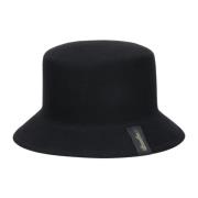 Omkeerbare wollen emmerhoed Borsalino , Black , Heren