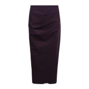 Paarse Divio Rok met Geplooide Details Chiara Boni , Purple , Dames