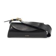 Mini leren schoudertas Jil Sander , Black , Dames