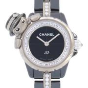 Pre-owned Metal watches Chanel Vintage , Black , Dames