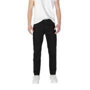 Zwarte Katoenen Slim Broek Herfst/Winter Collectie Hugo Boss , Black ,...