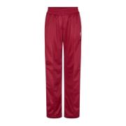 Rode Straight Broek met Witte Piping Cras , Red , Dames