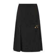 Rok met decoratieve veiligheidsspelden Versace , Black , Dames