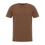 Ondergoed T-shirt met logopatch Tom Ford , Brown , Heren