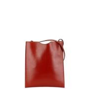 Pre-owned Leather shoulder-bags Hermès Vintage , Red , Dames