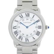 Pre-owned Metal watches Cartier Vintage , Gray , Dames