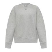 Sweatshirt met logo-vormige applicatie Stella McCartney , Gray , Dames