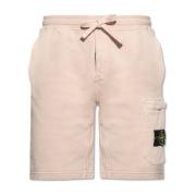 Logo shorts Stone Island , Beige , Heren