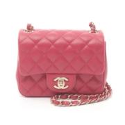 Pre-owned Leather chanel-bags Chanel Vintage , Pink , Dames