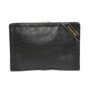 Pre-owned Leather clutches Balenciaga Vintage , Black , Dames