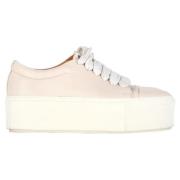 Pre-owned Leather sneakers Acne Studios Pre-owned , Beige , Dames