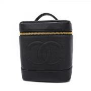 Pre-owned Leather chanel-bags Chanel Vintage , Black , Dames