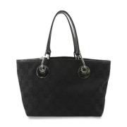 Pre-owned Canvas shoulder-bags Gucci Vintage , Black , Dames