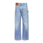 Blauwe Denim Twisted Seam Jeans JW Anderson , Blue , Dames