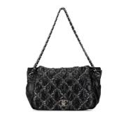 Pre-owned Leather shoulder-bags Chanel Vintage , Black , Dames