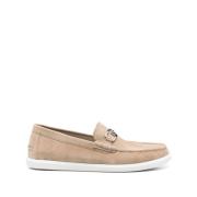 Platte schoenen met merkzool Fendi , Beige , Heren