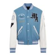 Blauwvin Oversized Varsity Jack Amiri , Blue , Heren