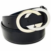 Pre-owned Leather belts Gucci Vintage , Black , Dames