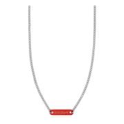 Ketting met logo Palm Angels , Gray , Heren