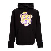 LSU Tigers Logo Hoodie Sweatshirt Mitchell & Ness , Black , Heren