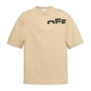 Bedrukt T-shirt Off White , Beige , Heren