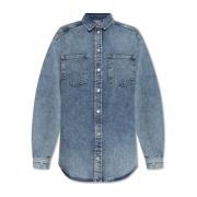 Denim Overhemd Saeleanori Samsøe Samsøe , Blue , Dames