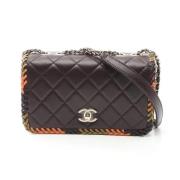 Pre-owned Leather crossbody-bags Chanel Vintage , Brown , Dames