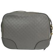 Pre-owned Leather gucci-bags Gucci Vintage , Gray , Dames