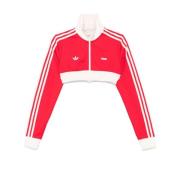 Cropped Track T-shirt Adidas , Red , Dames