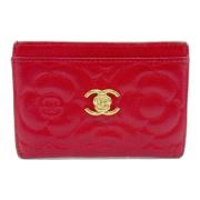 Pre-owned Leather home-office Chanel Vintage , Red , Dames