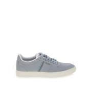 Blauwe Suède Sneakers met Borduursel PS By Paul Smith , Blue , Heren