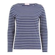 Gestreept shirt met boothals Betty Barclay , Blue , Dames