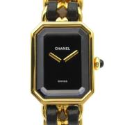 Pre-owned Metal watches Chanel Vintage , Black , Dames