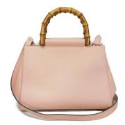 Pre-owned Leather handbags Gucci Vintage , Pink , Dames