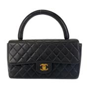 Pre-owned Leather handbags Chanel Vintage , Black , Dames